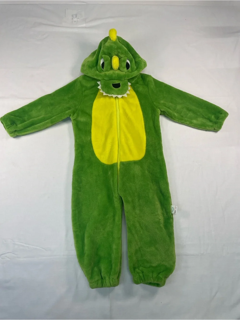 Toddler Dinosaur one piece fleece costume cuffs tail
